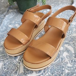 Aldo size 7.5 Nude Sandals